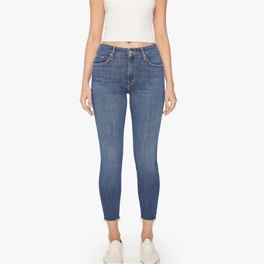 Mother the looker ankle gray skinny jeans 26 - Picture 10 of 12